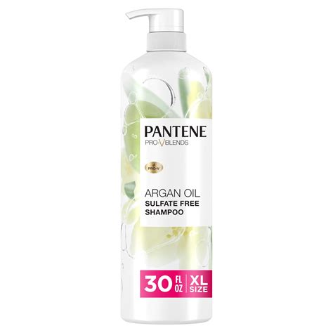 Amazon.com: Pantene Sulfate Free Argan Oil Shampoo for Dry Damaged hair ...