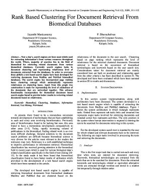 Fillable Online rank based clustering for document retrieval from ...