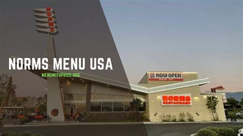 Norms Menu With Prices 2026 USA (UPDATED) - Menu with Prices