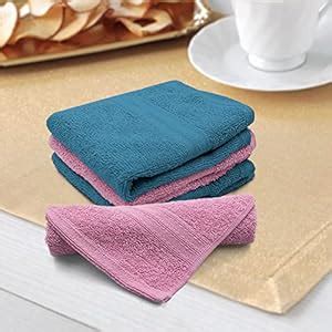 Sassoon Anatolia 4 Piece Cotton Face Towel/Hanky in 500 GSM (30cm X ...