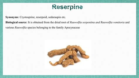 Structural Elucidation and stereochemistry of Reserpine.pptx - family of rauwolfia