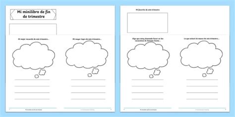 Cuadernillo: Mi minilibro de final de trimestre - Twinkl