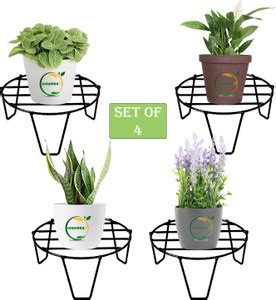 VINAMRA Metal Flower Pot/Plant Stand for Home Balcony Living Room Decor ...