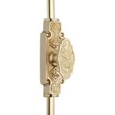 Signature Ironmongery Ornate Door Brass Cremone Bolt Unlacquered Brass