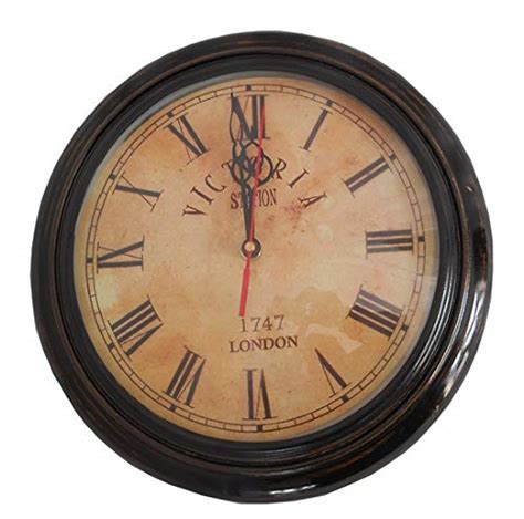 Buy The Heritage World 10" DEEP Glass Victoria Wall Clock (10X10X2 ...