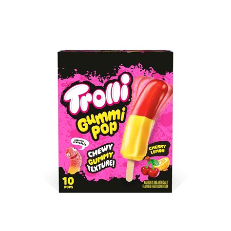 Amazon.com: Trolli Cherry Lemon Frozen Gummi Pops, 10pk : Grocery & Gourmet Food