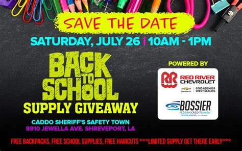 Back to School Supply & Backpack Giveaway, 8910 Jewella Rd, Shreveport ...