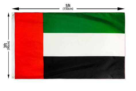 DANF United Arab Emirates Flag 3x5 ft Polyester UAE Dubai Flags 3 x 5 Foot- Buy Online in India ...