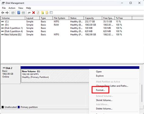 Image result for Format Disk Management Windows