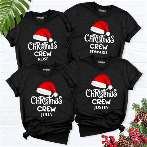 Personalized Christmas Crew Shirt, Family Christmas Shirt, Christmas ...