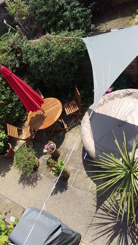Solar Shade Sail Triangular 2 x 2 x 2 m - Grey : Amazon.co.uk: Garden