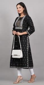 MF HAYAT Women Printed A-line Kurta - Buy MF HAYAT Women Printed A-line ...