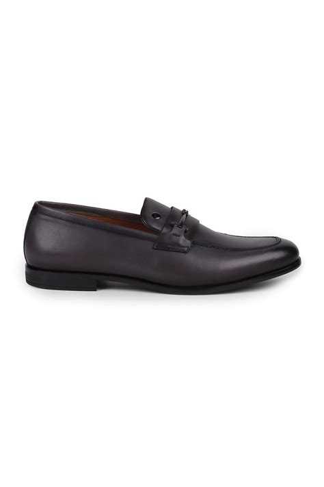 Buy Louis Philippe Men Purple Leather Slip Ons at Amazon.in