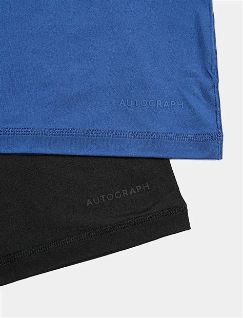 Buy 2 Pack Sport Crew Neck T-Shirt Vests with Stretch at Marks & Spencer