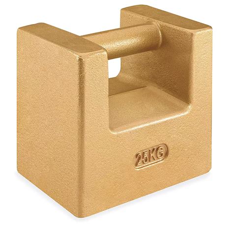 Cast Iron Weight with NIST Traceable Certificate - Class 6, 25 kg S ...