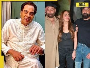 Dharmendra reacts emotionally after seeing Sunny Deol, Bobby Deol, Esha ...