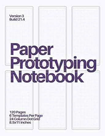 Paper Prototyping Notebook: (Purple on White) Mobile Design Tool for UX ...
