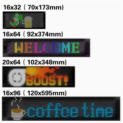 Flexible LED Matrix Panel P5 - 16x32 to 20x64 Scrolling Display | Koshi ...