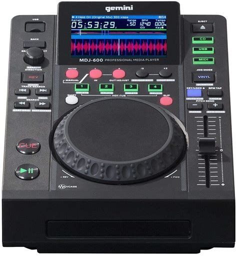 Buy Gemini MDJ Series MDJ-600 Professional Audio DJ Media Player with 4 ...