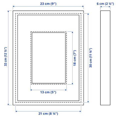 SANNAHED frame, white, 21x30 cm (8 ¼x11 ¾") - IKEA