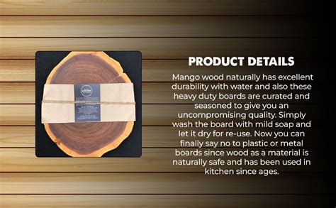 Buy Wood Chop Anti-Bacterial Wooden Chopping - Mango Wood Cutting Board ...