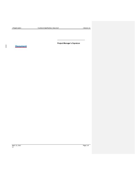 Image result for Functional Specification Document Sample