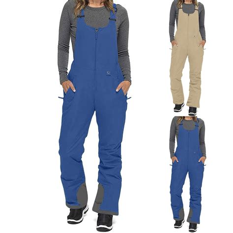 Mens Ski Jacket and Pants Set Ski Suit Snowboard Bibs Snowsuit Women's Snow Ski Overalls ...