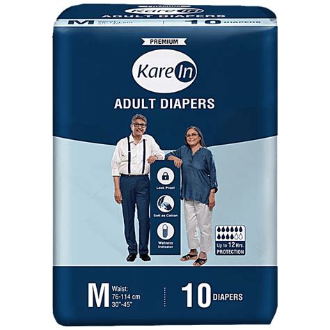 Buy Kare In Adult Diapers Medium 10 Pcs Pouch Online At Best Price of ...