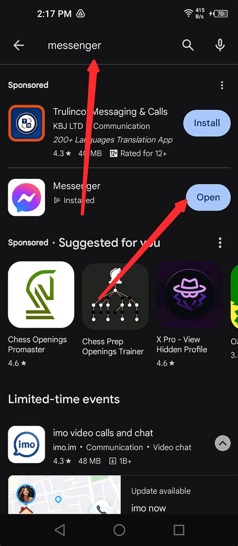 Image result for Messenger Notification History
