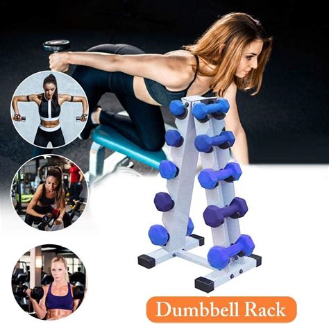 Buy XDJ A- Frame Steel Dumbbell Rack, Compact Dumbbell Rack Free Weight ...