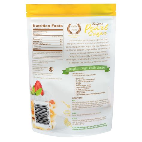 Waffle Pantry Belgian Pearl Sugar 16 oz Pack of 2 – Yaxa Colombia