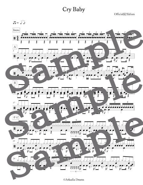 Cry Baby（Official髭男dism） | Arkadia Drums