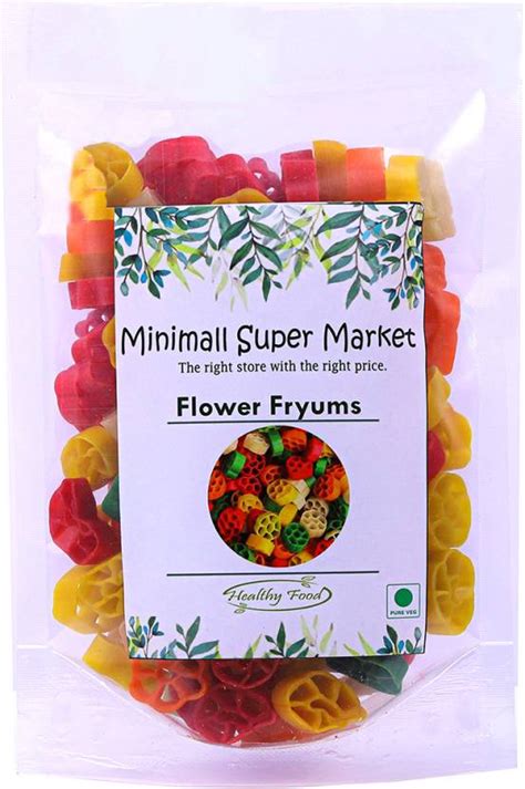 MINIMALL SUPER MARKET Colourful Flower Fryums/Ready to Fry Flower Papad ...