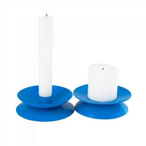 Grehom Reversible Candle Holder- Blue; Candlestick & Votive Holder ...
