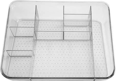 Azelf Transparent PET Plastic Drawer Divider Organizer Bins Household ...