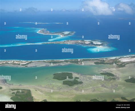 Aerial view of Los Roques Archipelago National park Venezuela Stock ...