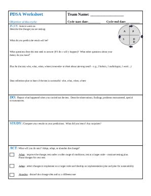 2024-2026 Form NCHAM PDSA Worksheet - Blank Fillable Template | Fill ...