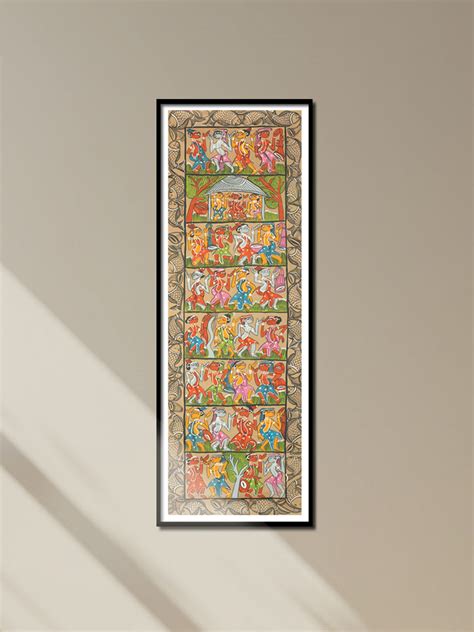 Cultural Visual | Tribal Pattachitra | Folk Art of Bengal for Wall
