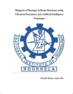 Diagnosis of Damages in Beam Structures using Vibration Parameters and ...