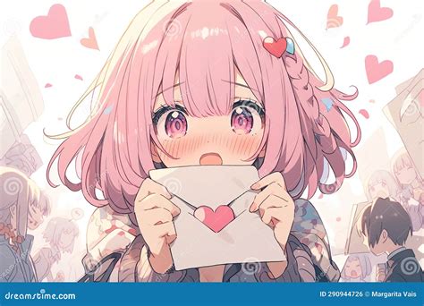 Anime Girl Love Blushing