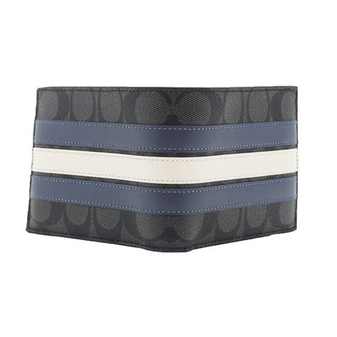 COACH F26072 3-IN-1 WALLET IN SIGNATURE CANVAS WITH VARSITY STRIPE ...
