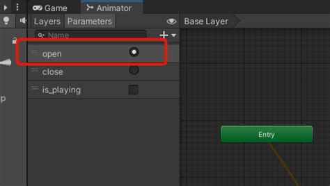 Unity Animation Trigger 2020 的图像结果