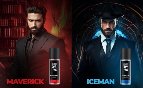 Buy BEARDO Iceman & Maverick Perfume Deo Spray Combo For Men, 150 ml x ...
