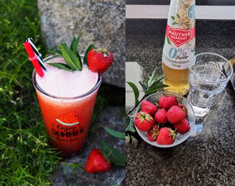 So erfrischend: Erdbeer-Holunderblüten-Limonade - Wiewowasistgut