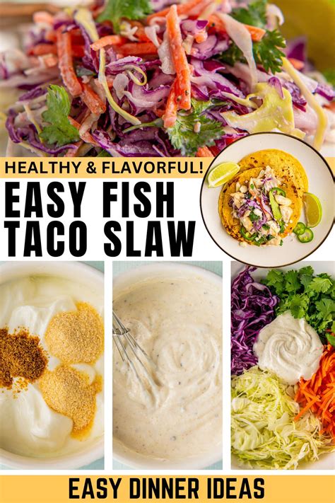 Quick & Easy Fish Taco Slaw Recipe | Easy Dinner Ideas