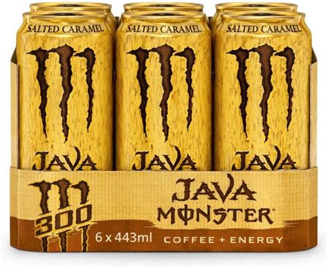 Monster Energy Java Salted Caramel Coffee + Energy Drink (Pack Of 6 ...