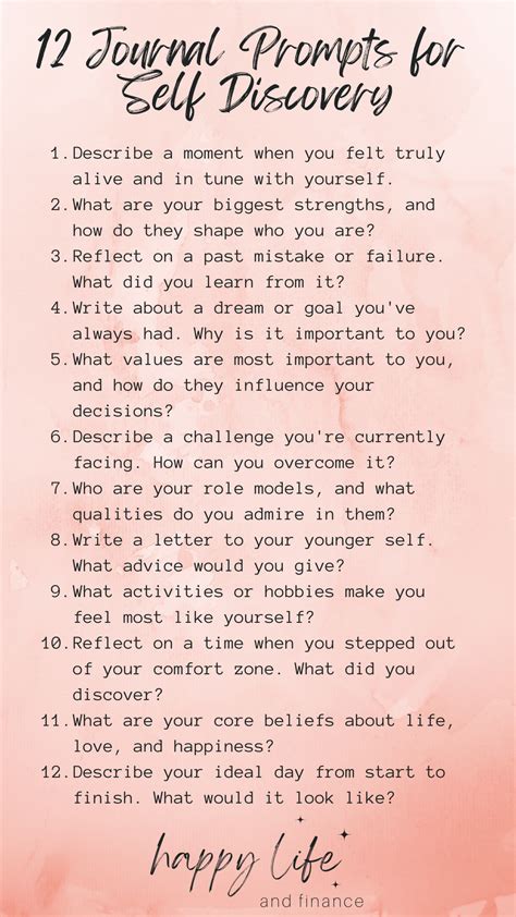 Explore daily fun journal prompts for mental health self discovery ...