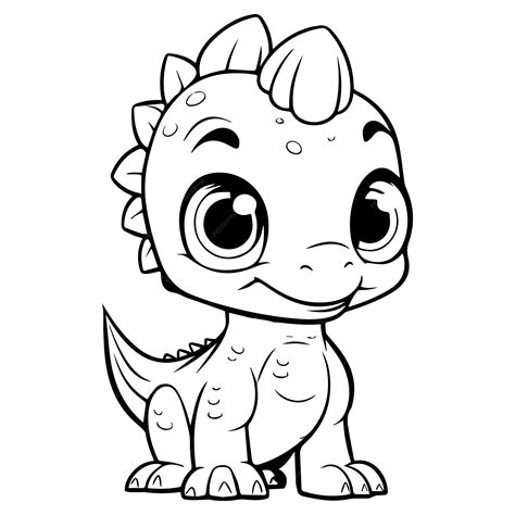 Cute Dino Coloring Pages