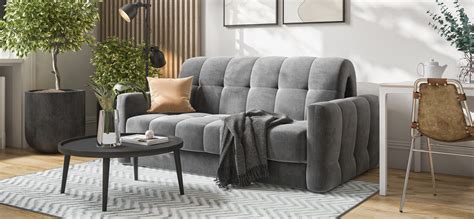 Диван BOSS Sleep 160 велюр Monolit серый купить по низкой цене ...