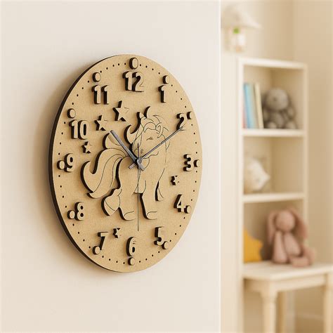 MDF Unicorn DIY Wall Clock – Dbeautify- Beautifying Your World